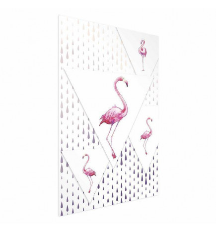 Plakat - Flamingo Family