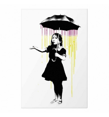 Plakat - Girl with an Umbrella