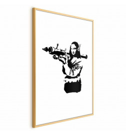Poster - Banksy Mona Lisa with Rocket Launcher