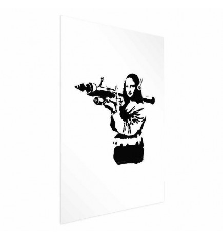 Poster - Banksy Mona Lisa with Rocket Launcher
