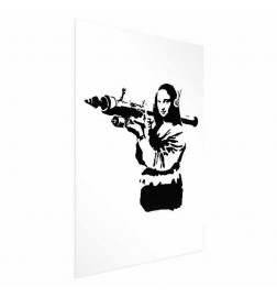 Plakāts - Banksy Mona Lisa with Rocket Launcher