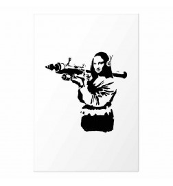 Poster - Banksy Mona Lisa with Rocket Launcher