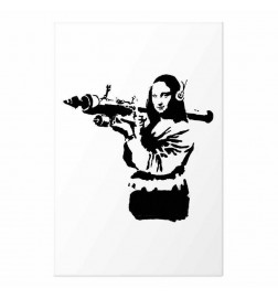 Plakatas - Banksy Mona Lisa with Rocket Launcher