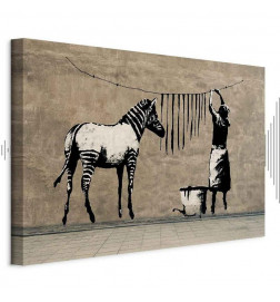Tableau - Banksy: Washing Zebra on Concrete (1 Part) Wide