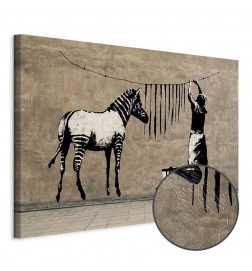 Seinapilt - Banksy: Washing Zebra on Concrete (1 Part) Wide