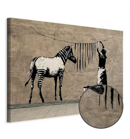 Tableau - Banksy: Washing Zebra on Concrete (1 Part) Wide