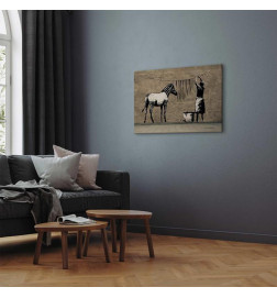 Tableau - Banksy: Washing Zebra on Concrete (1 Part) Wide