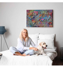 Quadro - Map: Jackson Pollock inspiration