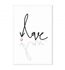 Schilderij - This is Love (1 Part) Vertical