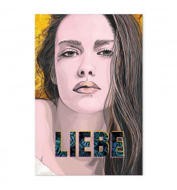 Canvas Print - Liebe (1 Part) Vertical