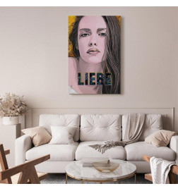 Canvas Print - Liebe (1 Part) Vertical