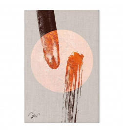 Schilderij - Two Comets (1 Part) Vertical