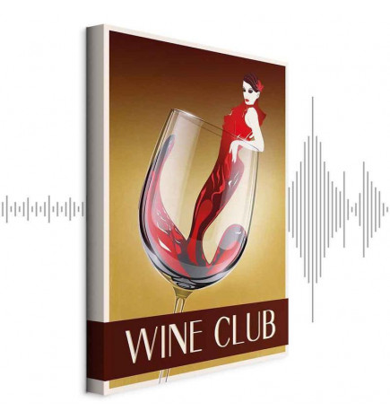 Canvas Print - Wine Club (1 Part) Vertical