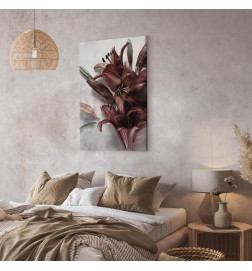 Cuadro - Floral Form (1 Part) Vertical