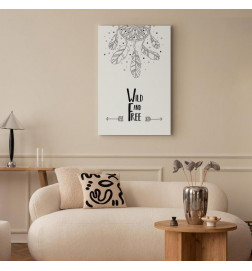 Canvas Print - Wild and Free (1 Part) Vertical