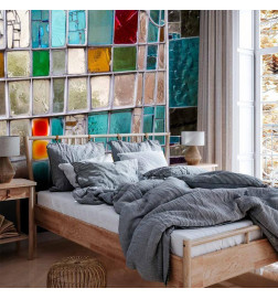 Wall Mural - Sapphire Stained Glass