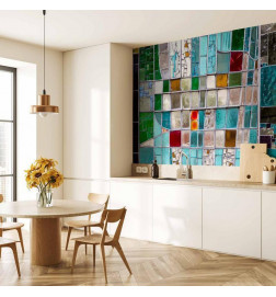 Mural de parede - Sapphire Stained Glass