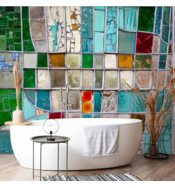 Fototapeet - Sapphire Stained Glass