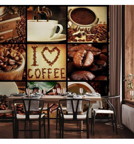 Papier peint - Coffee - Collage