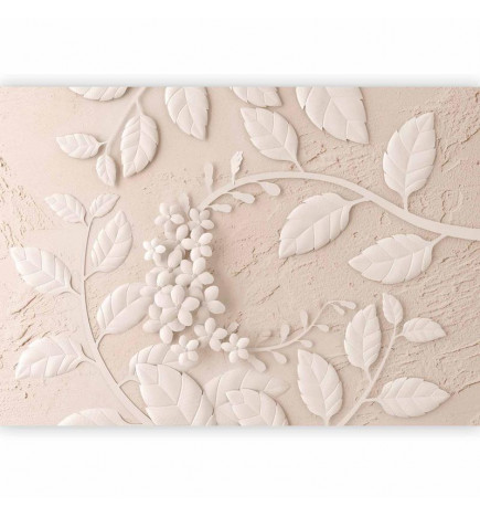 Fotobehang - Paper Flowers (Beige)