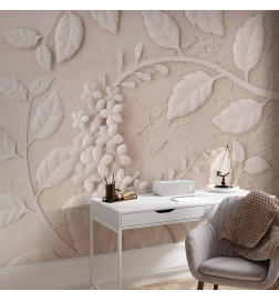 Mural de parede - Paper Flowers (Beige)
