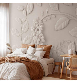 Fototapeet - Paper Flowers (Cream)