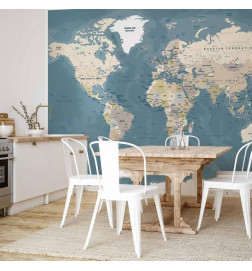 Fotobehang - Vintage World Map