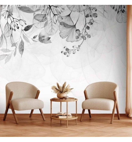 Fotobehang - Foggy Nature - Grey