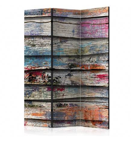 124,00 € 3-teiliges Paravent - Colourful Wood [Room Dividers]