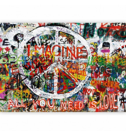 Fototapet - Hippie Graffiti