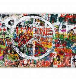 Mural de parede - Hippie Graffiti