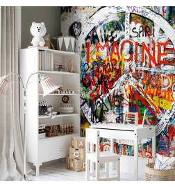 Fotobehang - Hippie Graffiti