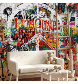 Fototapet - Hippie Graffiti