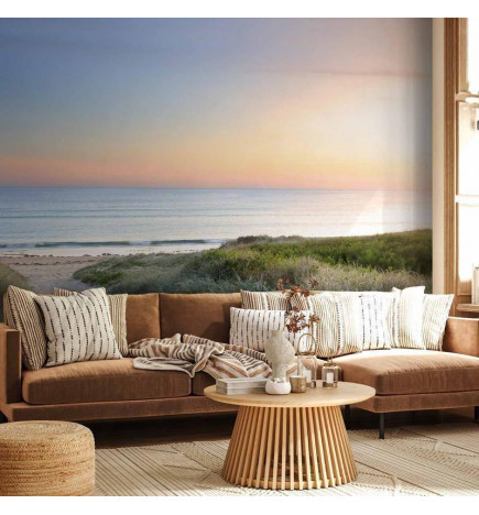 Fototapeta - Morning walk on the beach