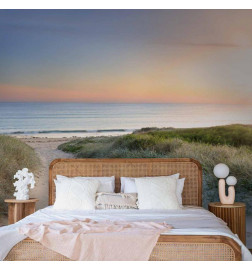 Fototapeta - Morning walk on the beach