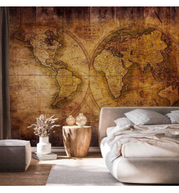 Fototapetas - World on old map