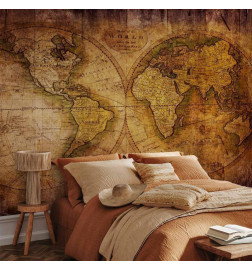 Foto tapete - World on old map