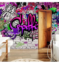 Fototapeta - Purple Graffiti