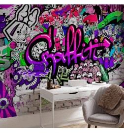 Fototapetas - Purple Graffiti