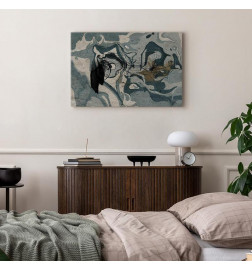 Canvas Print - Marbled Reflection (1 Part) Wide