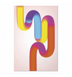 Plakatas - Rainbow Tubes - abstract illustration with colorful gradients