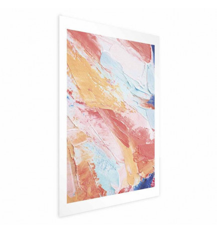 Plakat - Colorful Harmony - dynamic color transitions in pastel tones