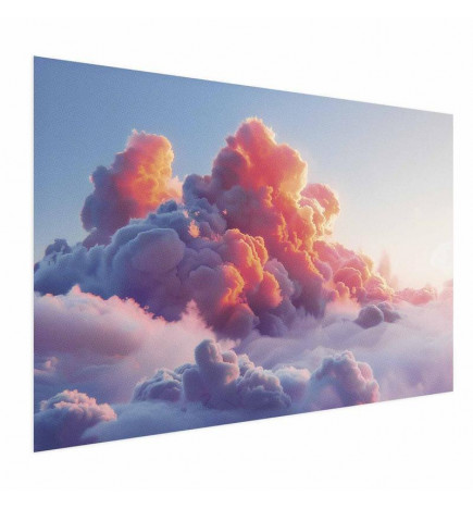 Plakat - Dusk Spectacle: Clouds in Shades of Pink and Purple