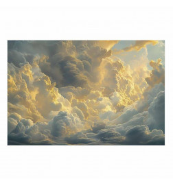 Poster - Last Breath of the Day: Clouds Illuminated by Evening Glow