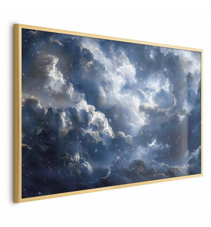 Plakat - Astronomical Wonders: Clouds and Stars in Harmonious Union