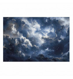 Poster - Astronomical Wonders: Clouds and Stars in Harmonious Union