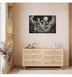 Poster - Moon and Stars Singing Among the Great Clouds