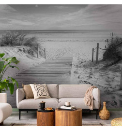 Carta da parati - On the beach - black and white