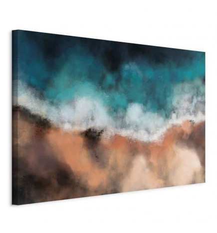 Schilderij - Waves in the Sand (1 Part) Wide