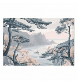 Plakāts - Blue Coast in Delicate Colors